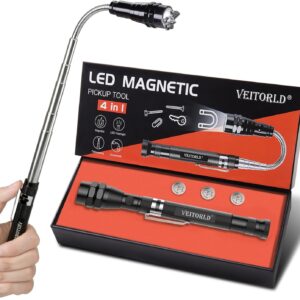 Veitorld® Extendable Magnetic Flashlight