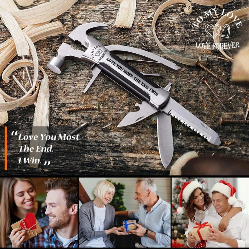 Veitorld®12 in 1 Multitool Hammer Silver-To My Love