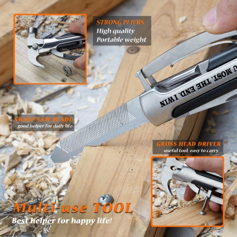 Veitorld®12 in 1 Multitool Hammer Silver-To My Love