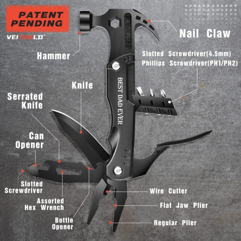 Veitorld®14 in 1 Multitool Hammer-Best Dad Ever