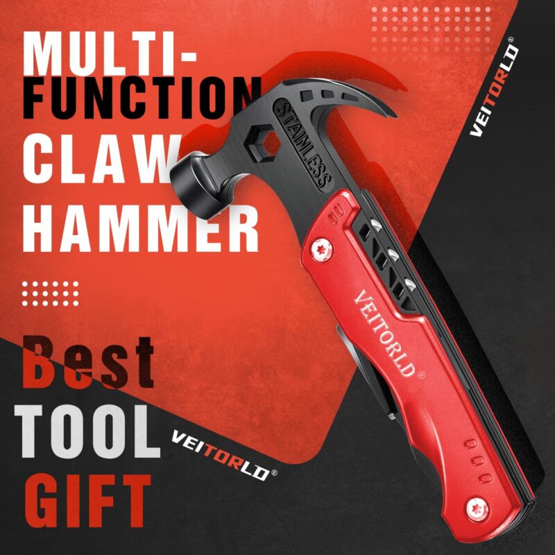 Veitorld®14 in 1 Multitool Hammer Red