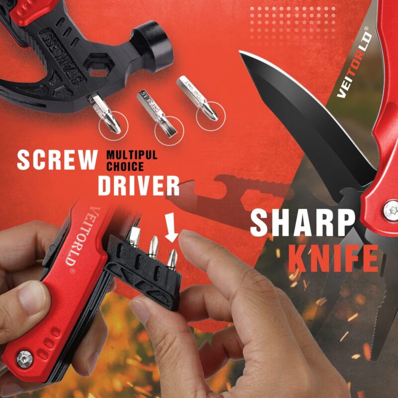 Veitorld®14 in 1 Multitool Hammer Red