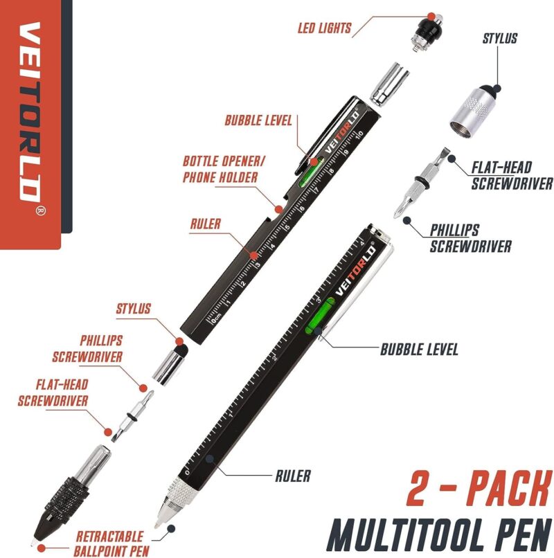 Veitorld®2Pcs 10 In 1 Multi-Tool Pen Set