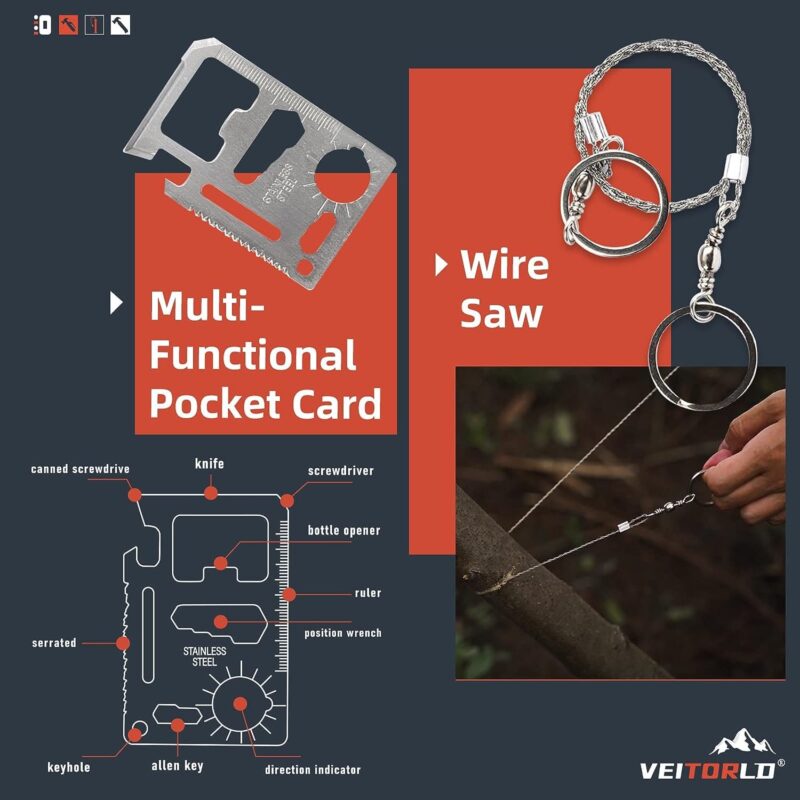 Veitorld™ 12 in 1 Emergency Survival Kit