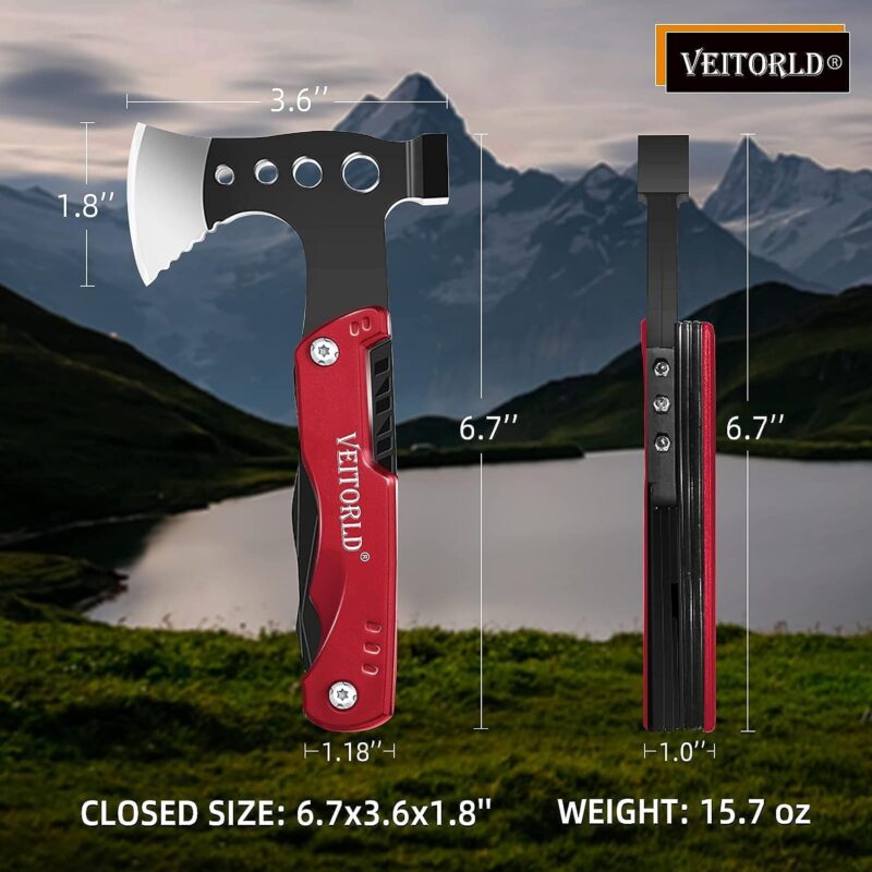 Veitorld™ 14 in 1 Multi Tool Axe Red